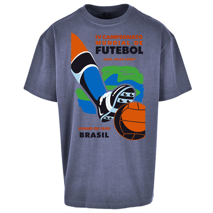 Brasil 1950 Retro World Cup Oversized T Shirt