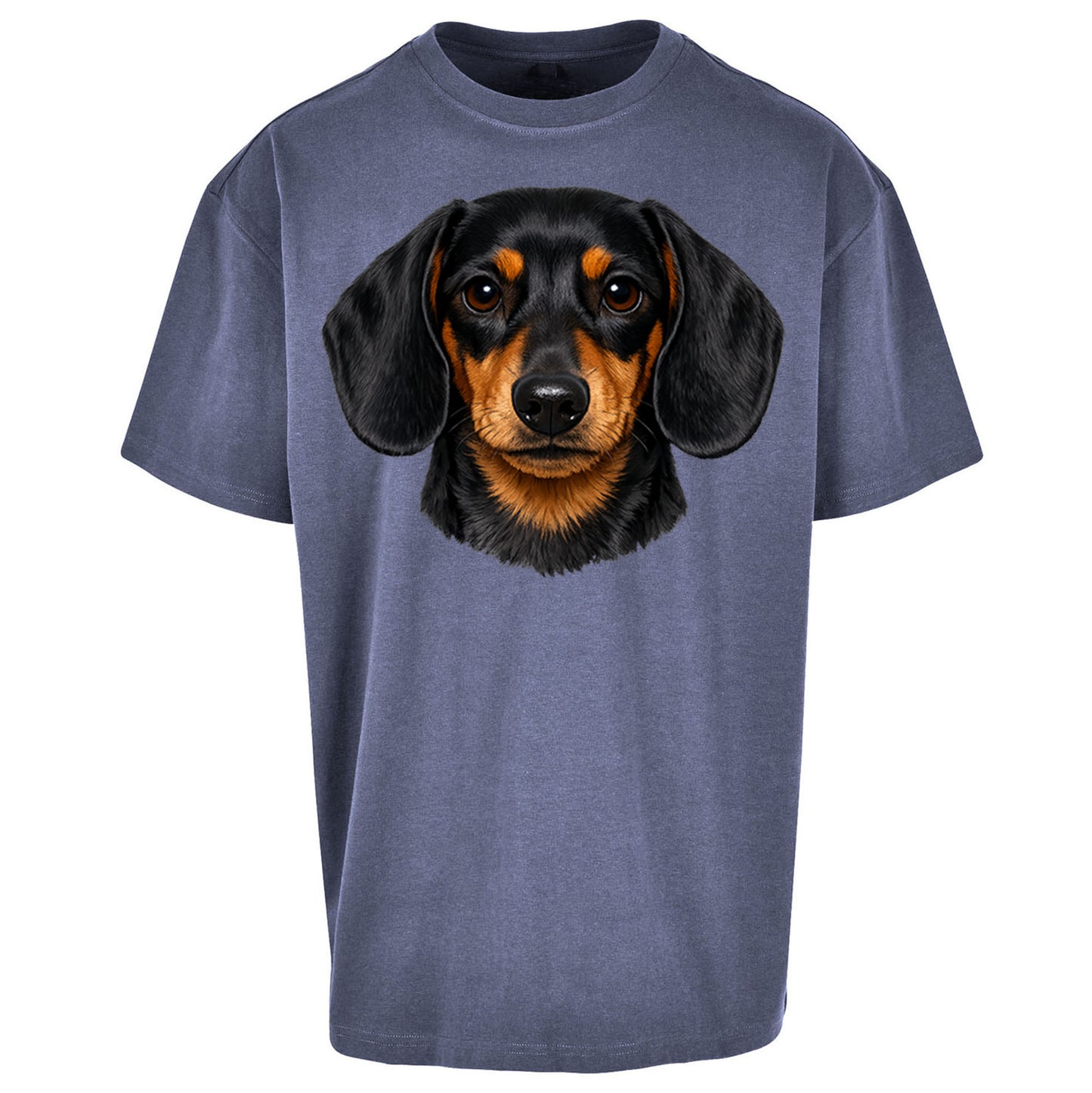 Dachshund Dog Face Oversized T Shirt