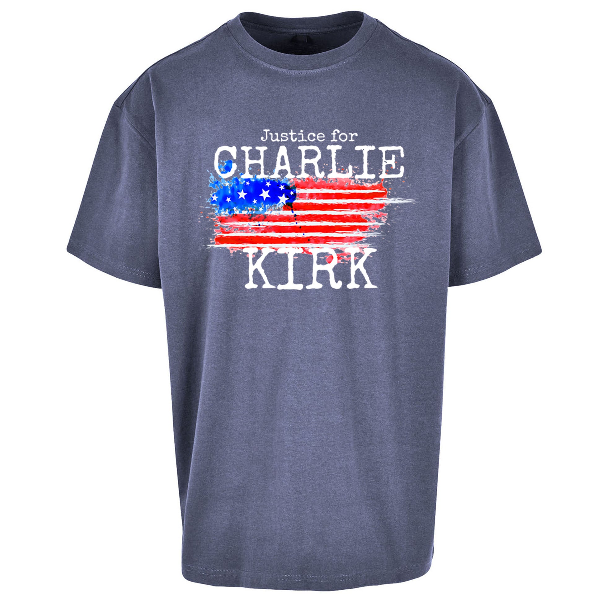 Justice For Charlie Kirk Oversized T Shirt