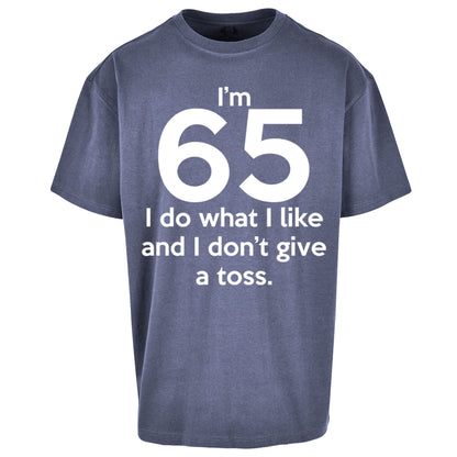 65th Birthday Oversized T Shirt 