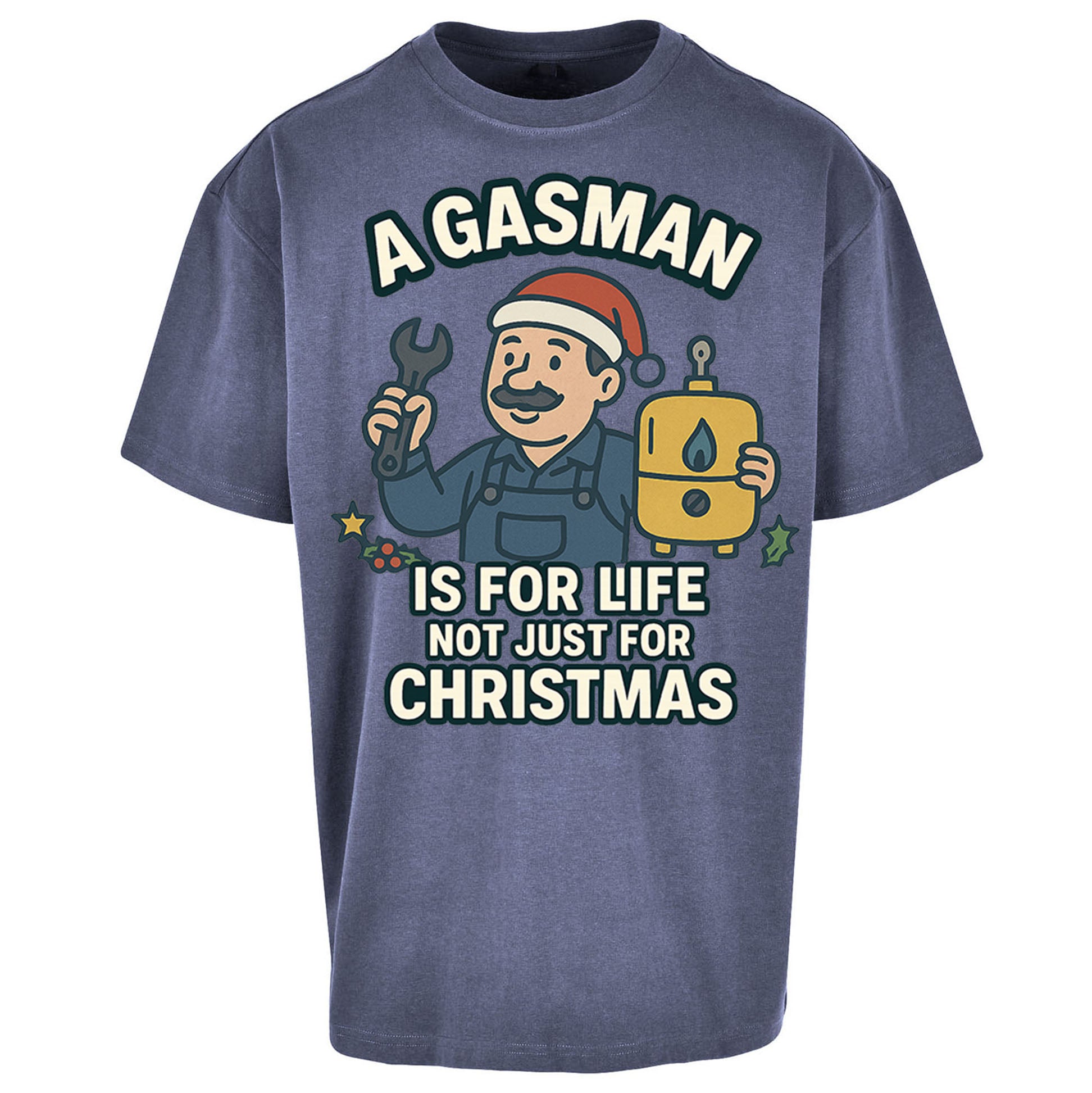 Gasman Christmas Oversized T Shirt 