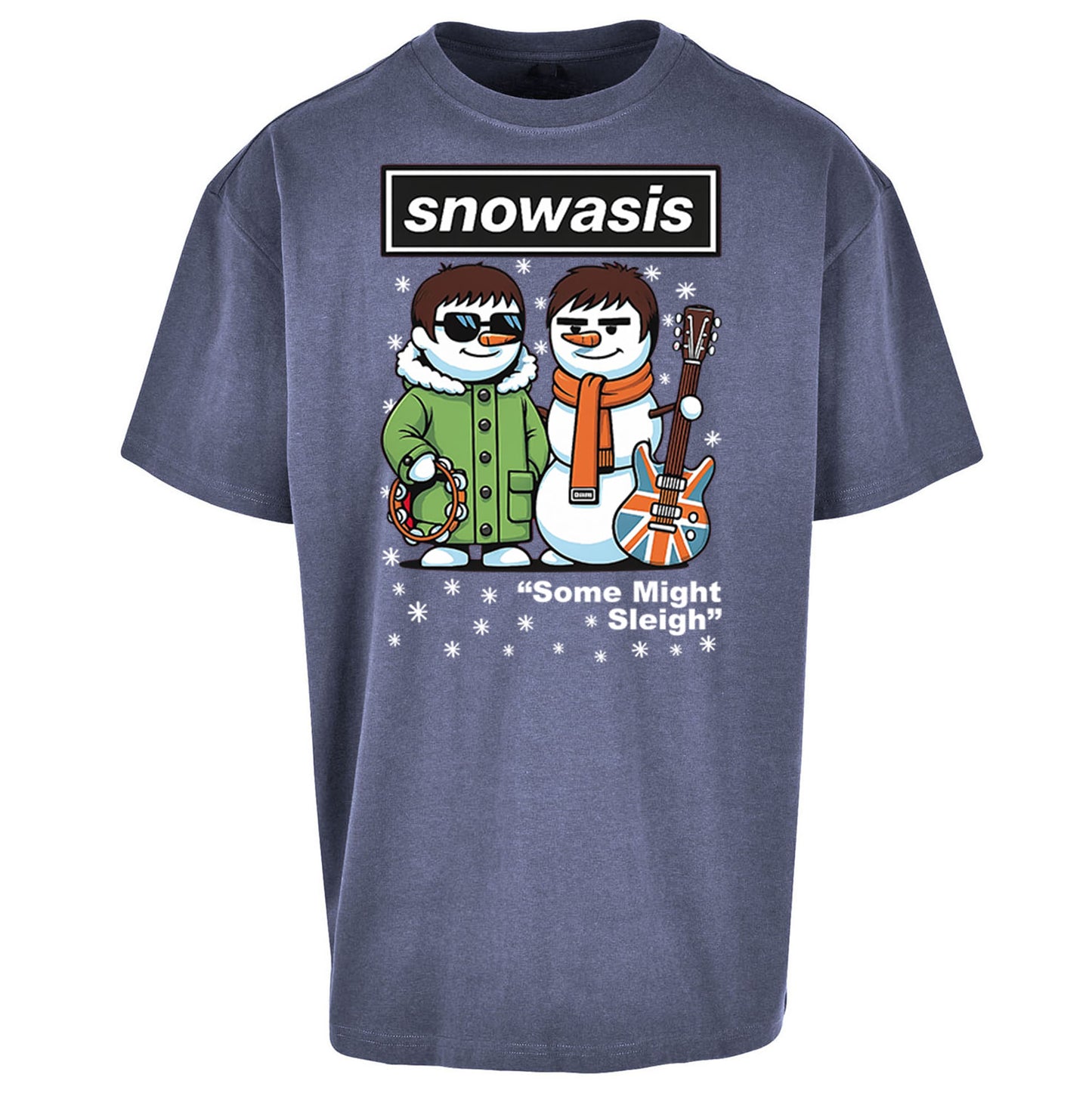 Funny Snowasis  Music Band  Oversized T Shirt