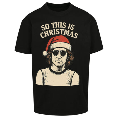 Christmas John Lennon Christmas Oversized T Shirt