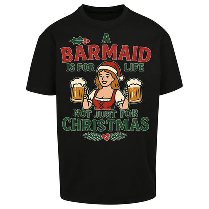 Barmaid Xmas Oversized T Shirt