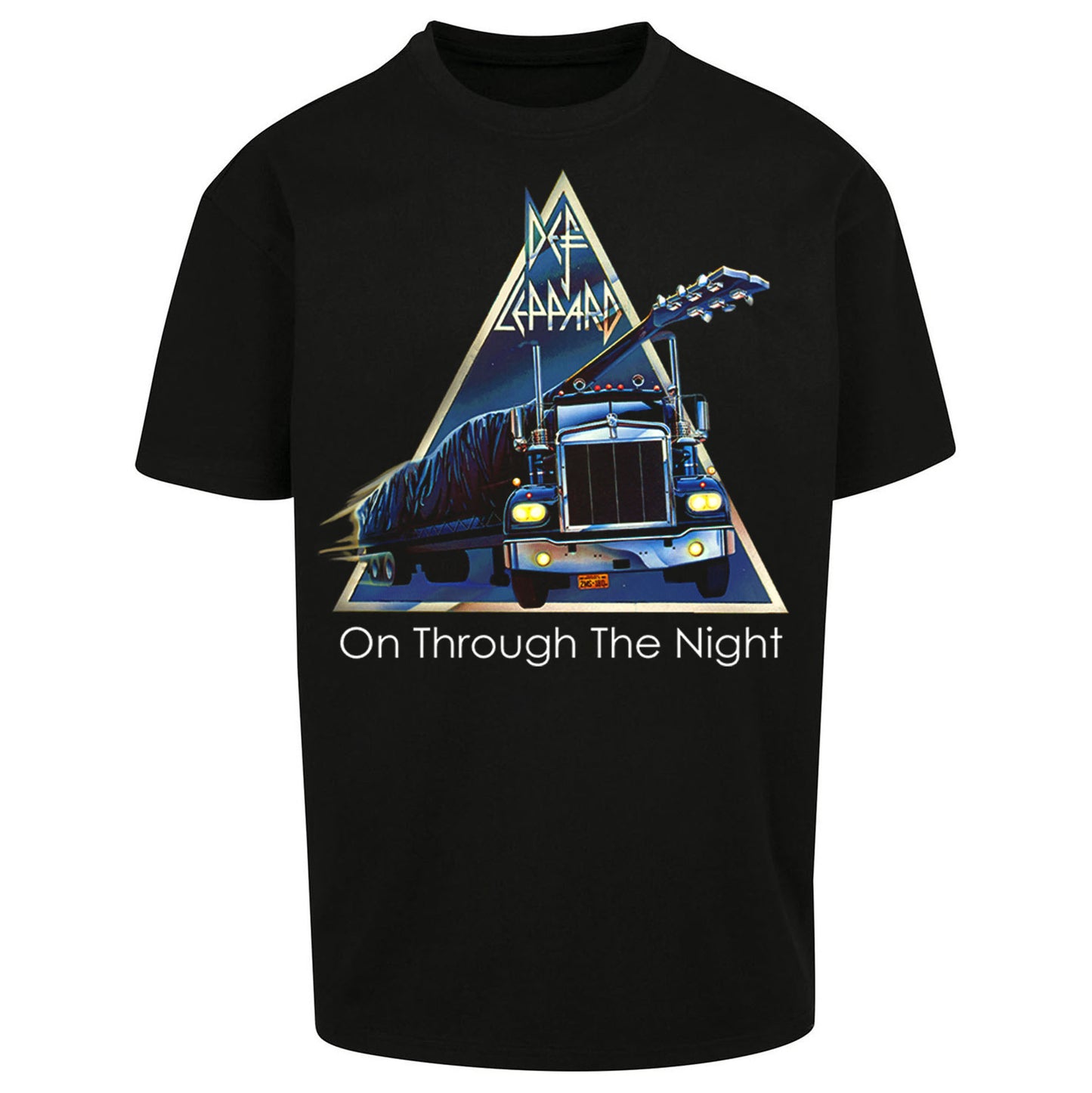 Leppard On Through The Night Oversized T Shirt