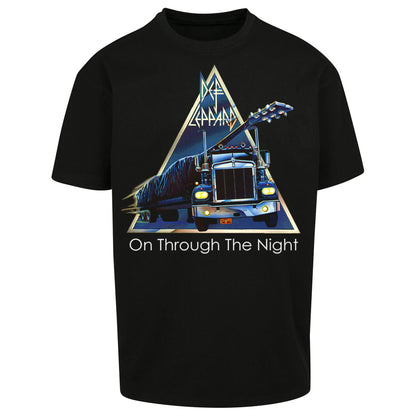 Leppard On Through The Night Oversized T Shirt
