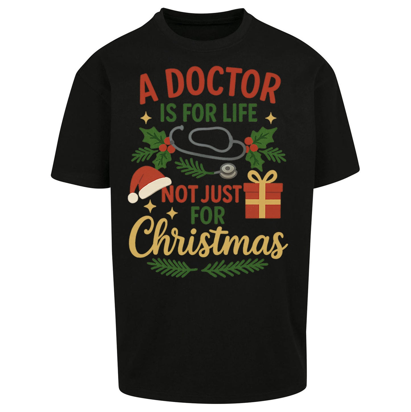 Doctor Christmas Oversized T Shirt