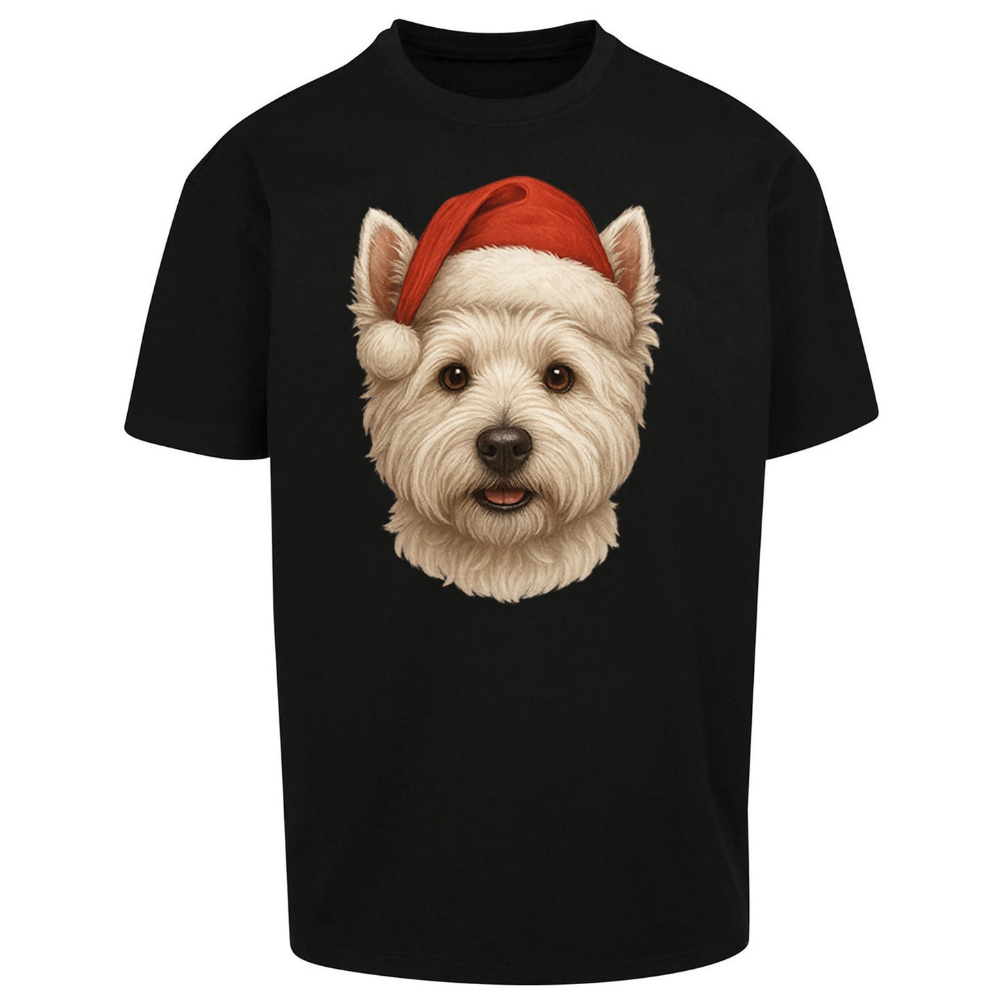 West Highland White Terrier Christmas Oversized T Shirt