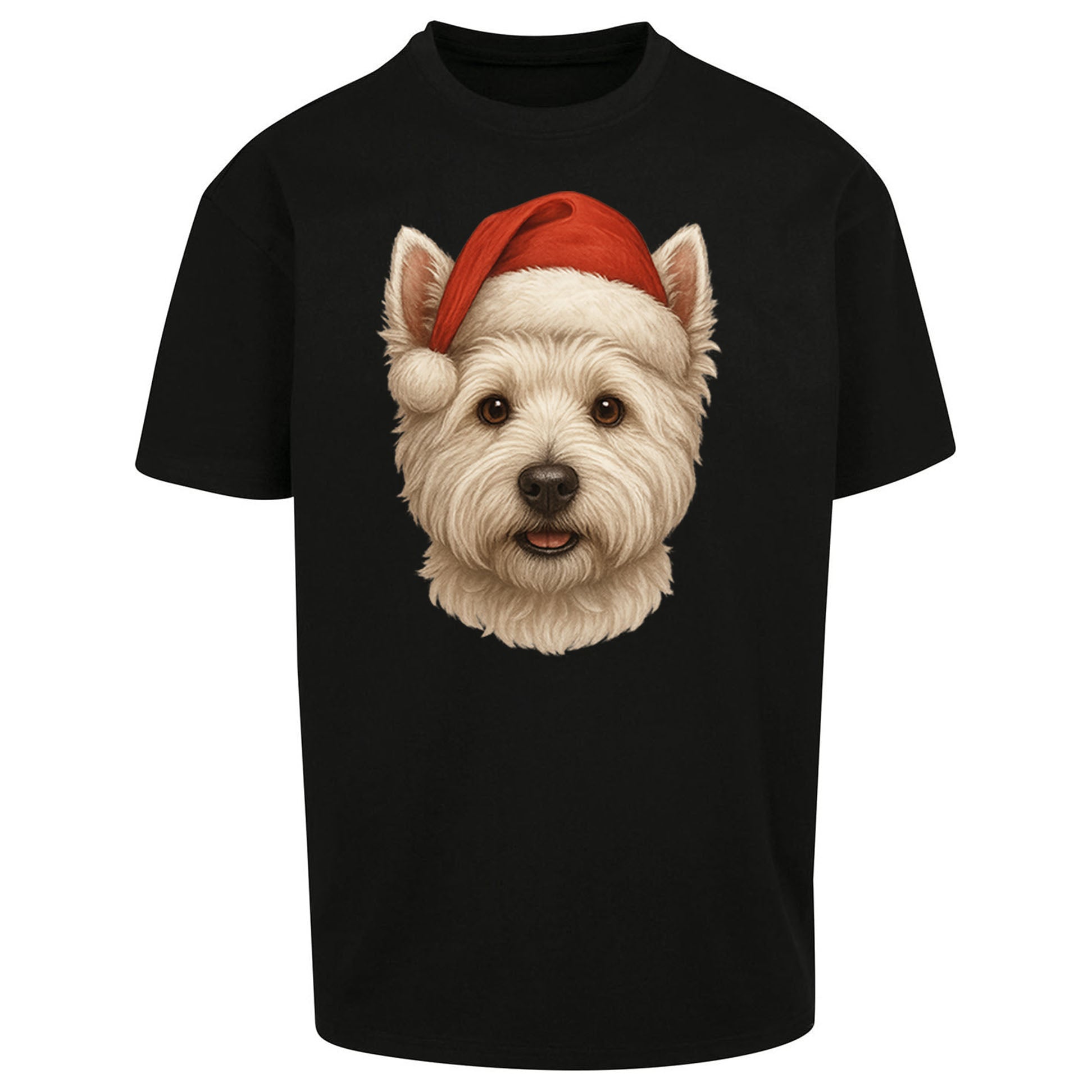 West Highland White Terrier Christmas Oversized T Shirt