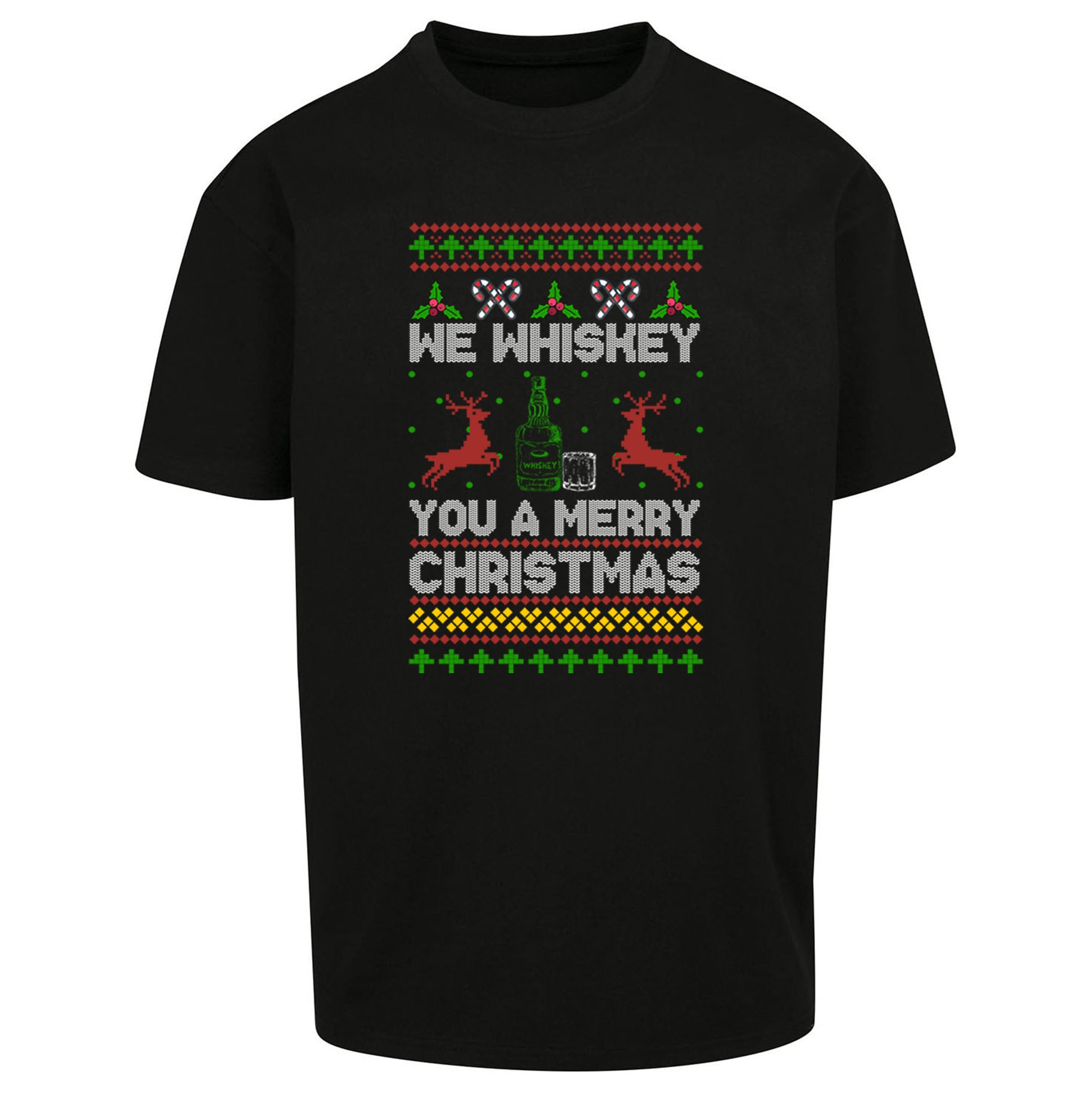 whisky Christmas Oversized T Shirt