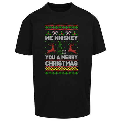 whisky Christmas Oversized T Shirt