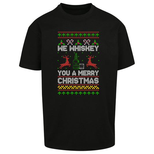whisky Christmas Oversized T Shirt