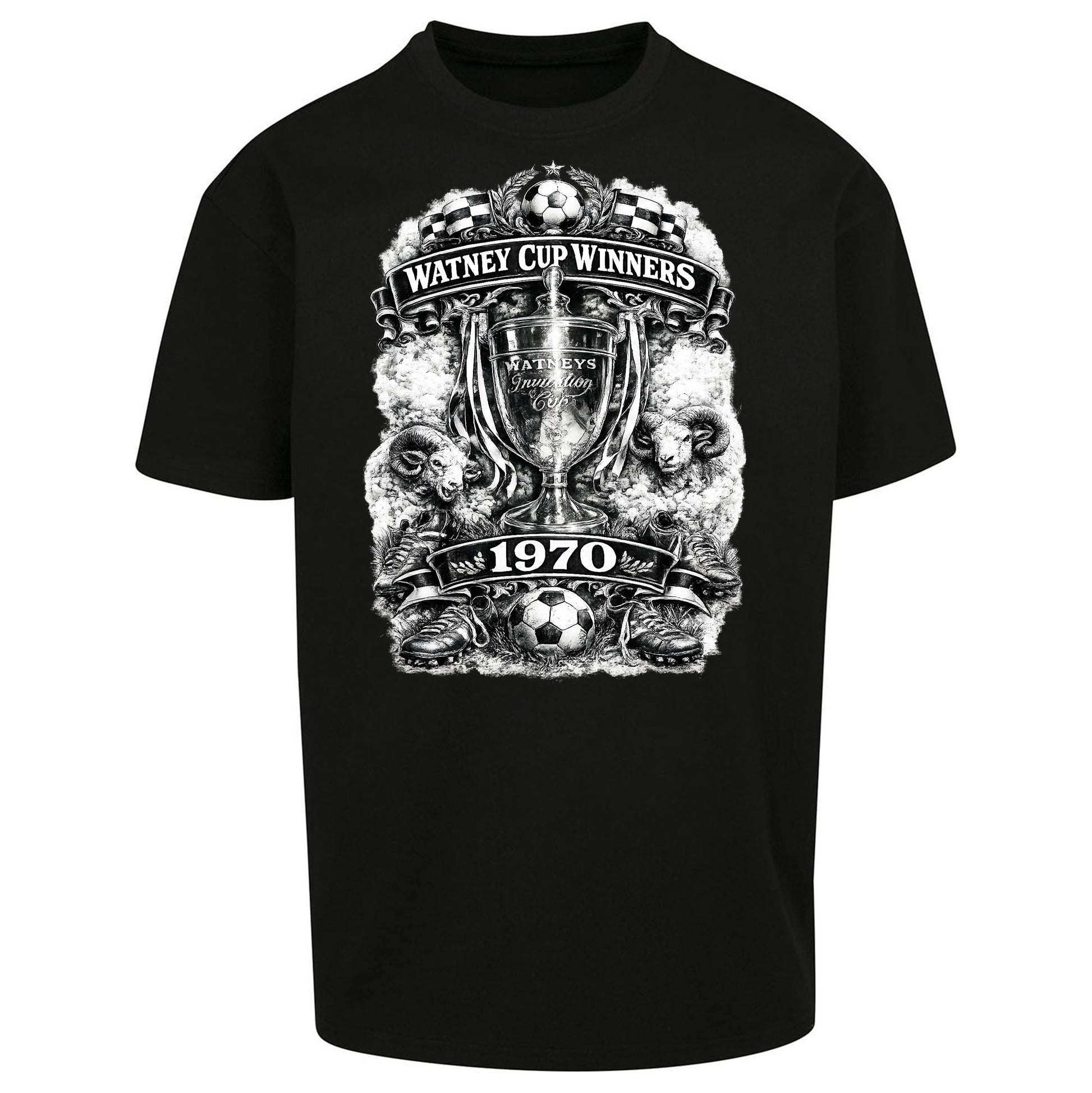 Retro Derby Watney Cup Winners 1970 Oversized T Shirt