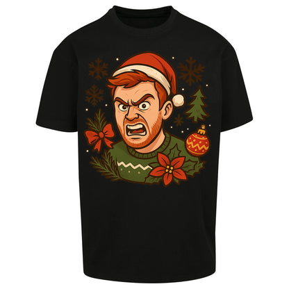 Angry Ginge Christmas Oversized T Shirt