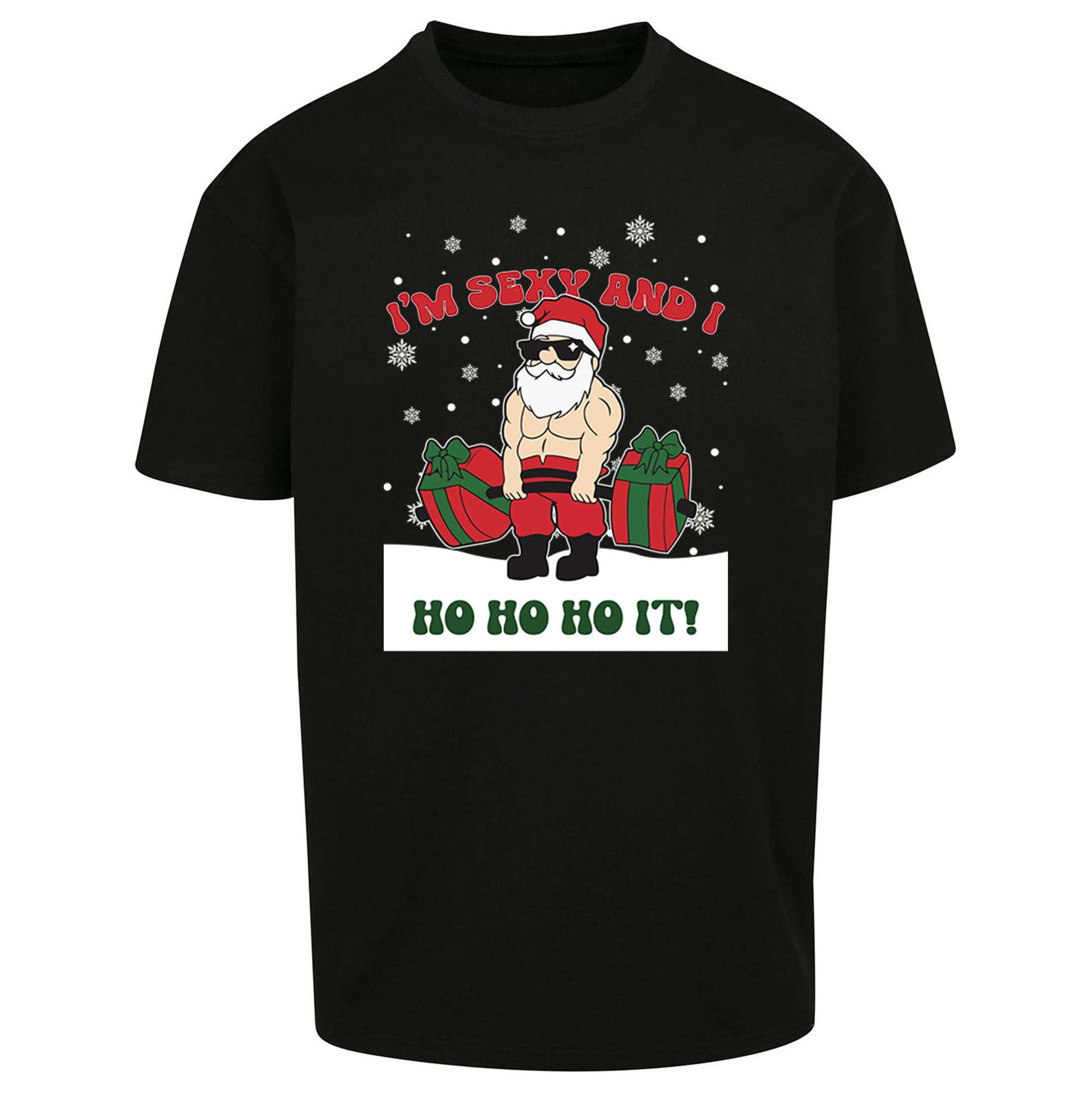 Santa Claus Ho Ho Ho Oversized T Shirt