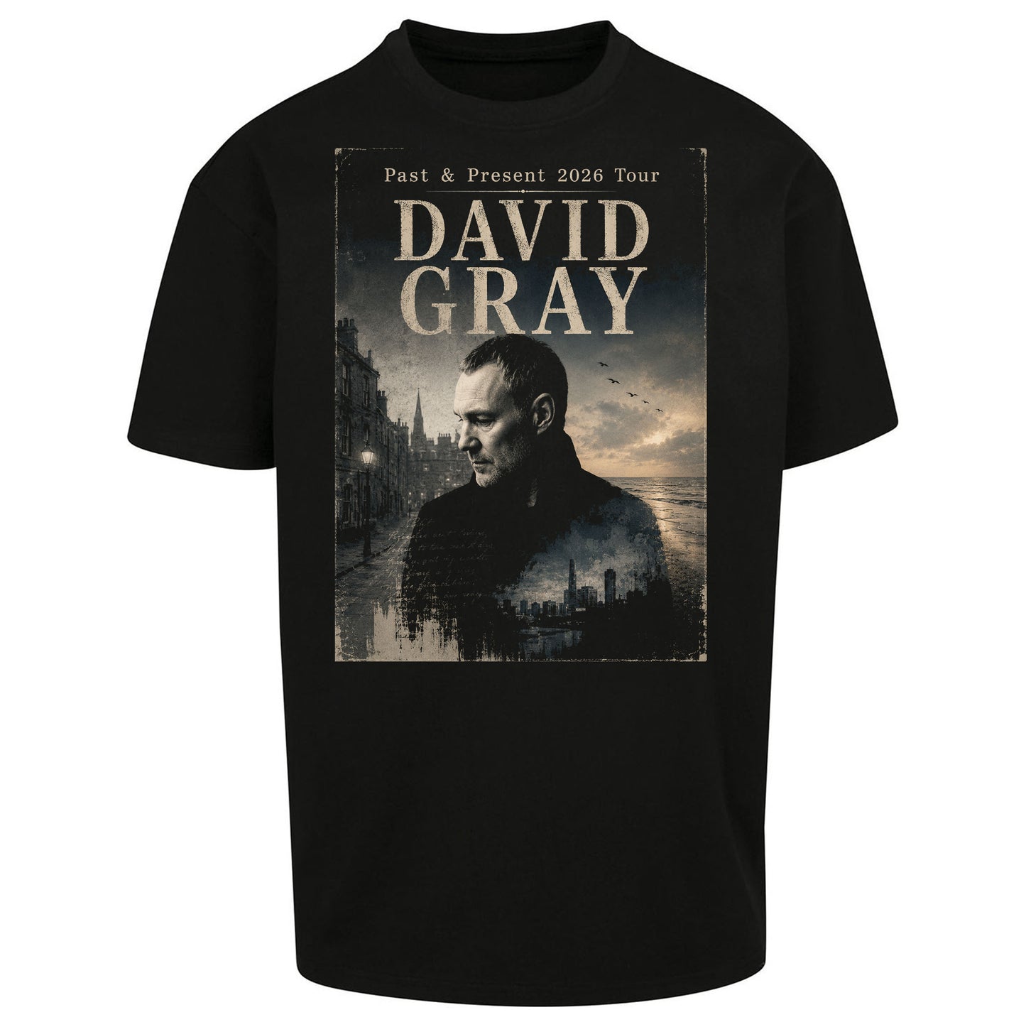 David Gray The Past And Present Tour 2026 Oversized Tee
