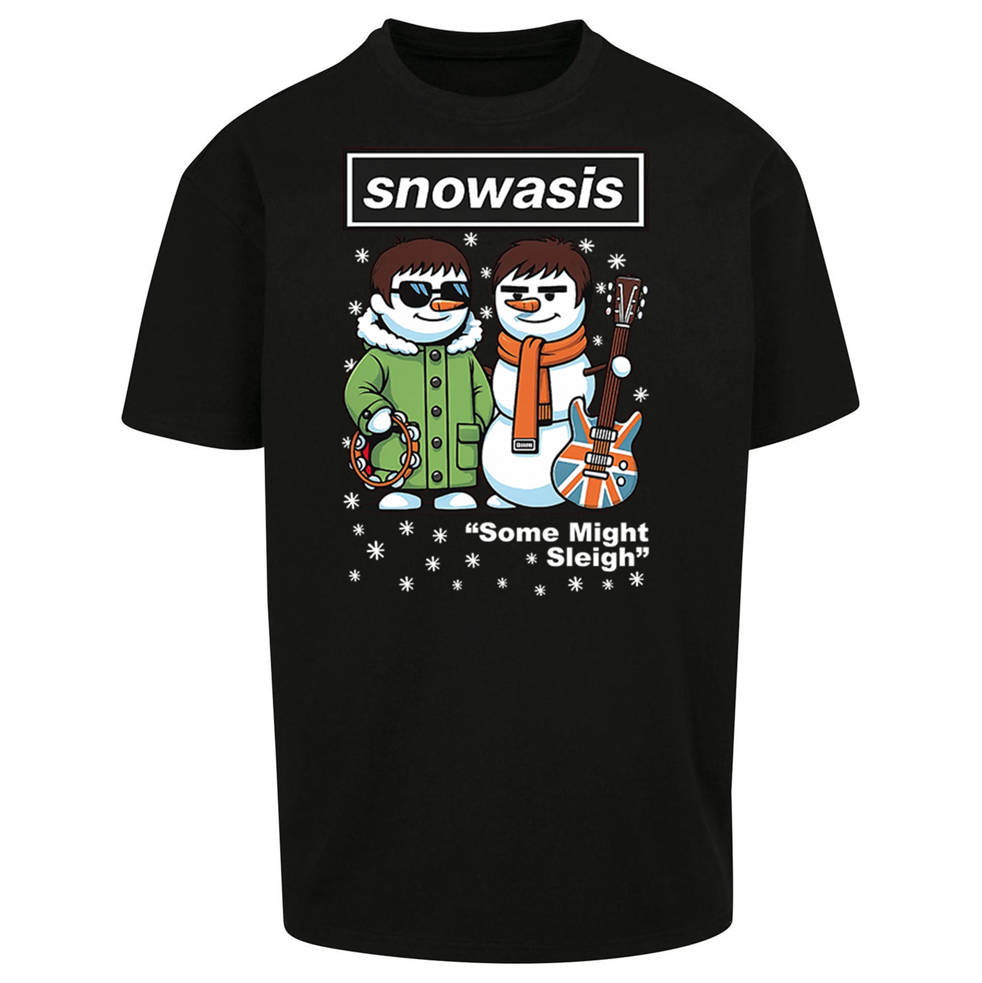 Funny Snowasis  Music Band  Oversized T Shirt