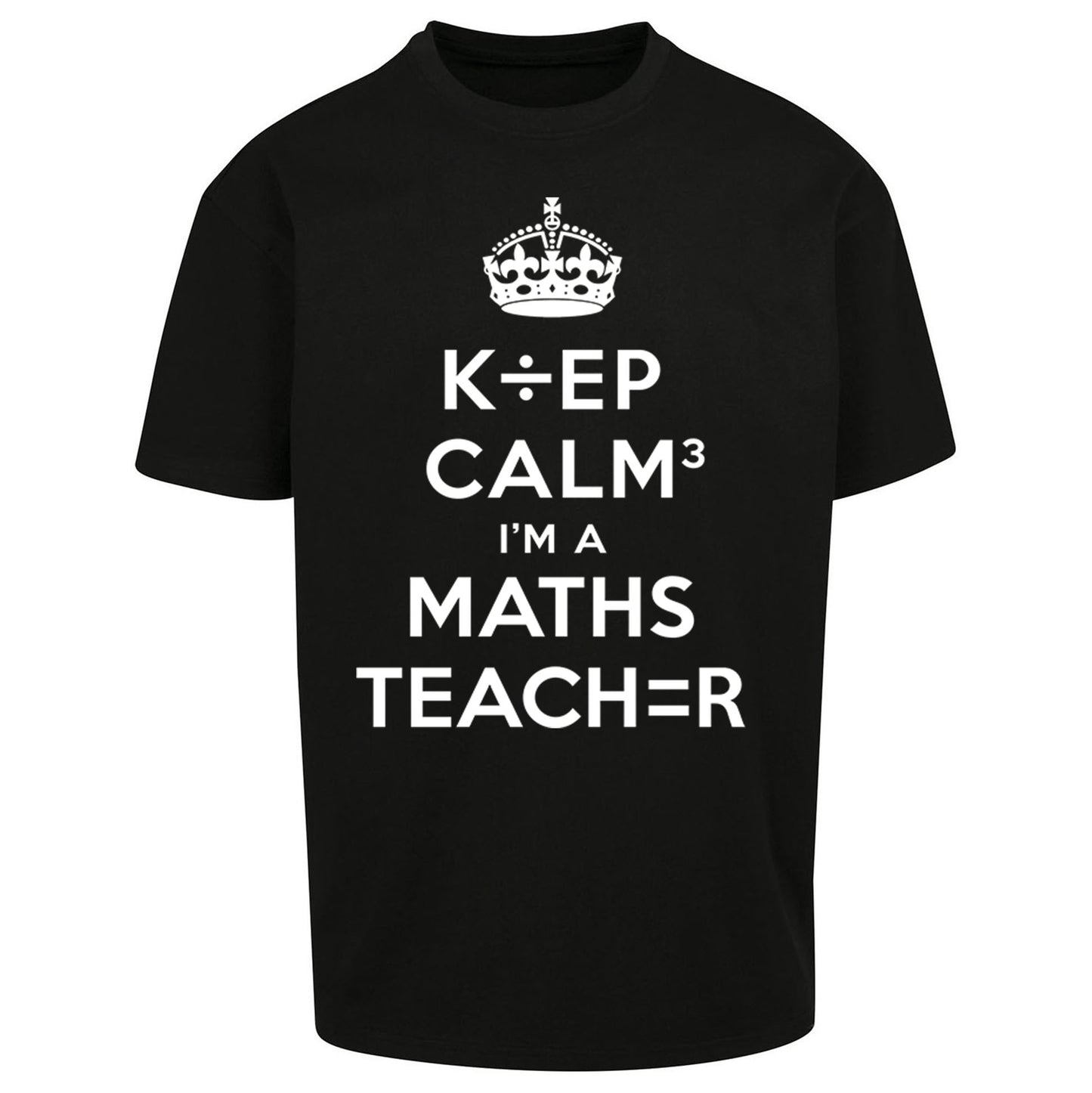 Keep Calm I’m A Maths Teacher Oversized T Shirt 