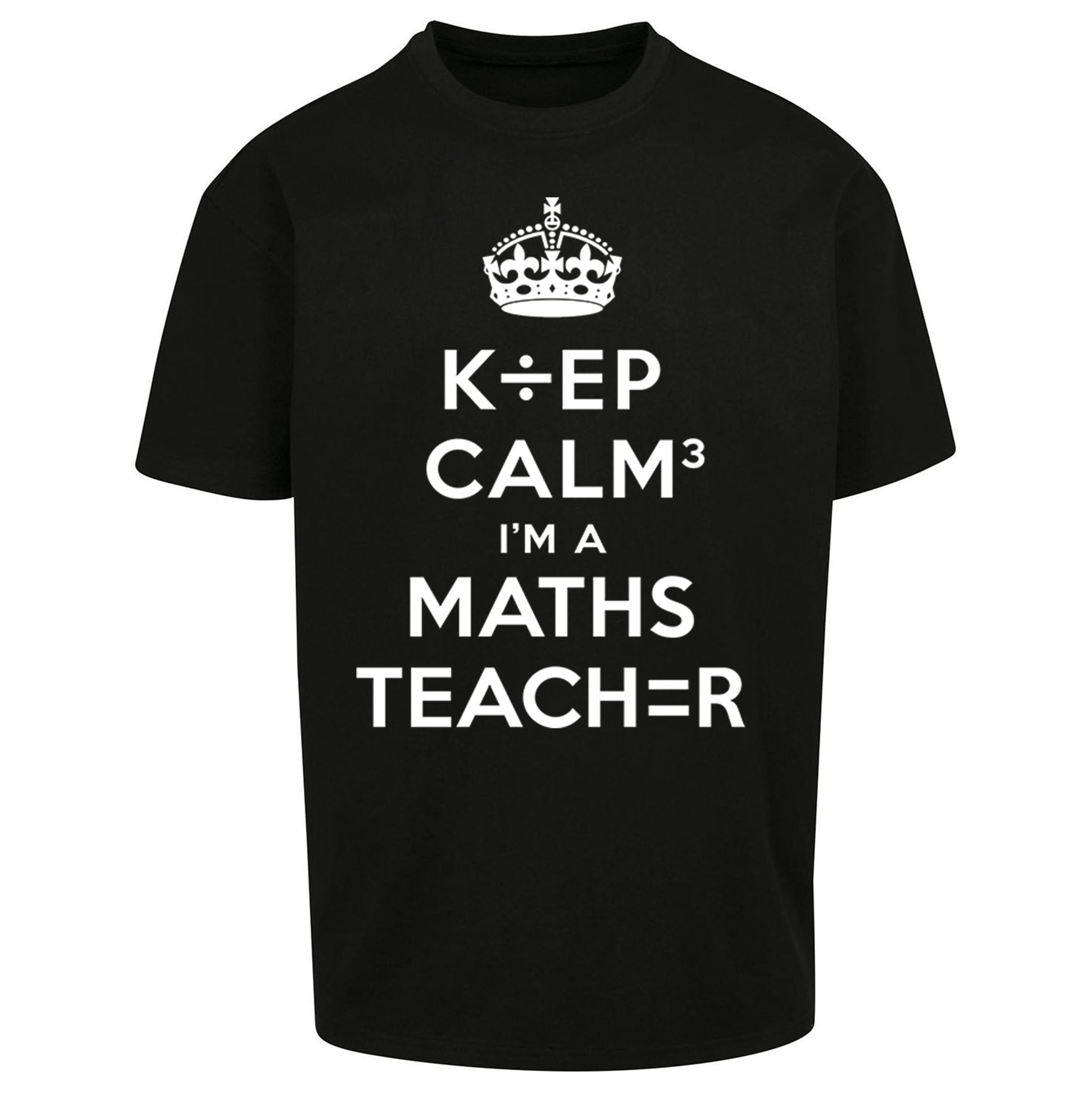 Keep Calm I’m A Maths Teacher Oversized T Shirt 