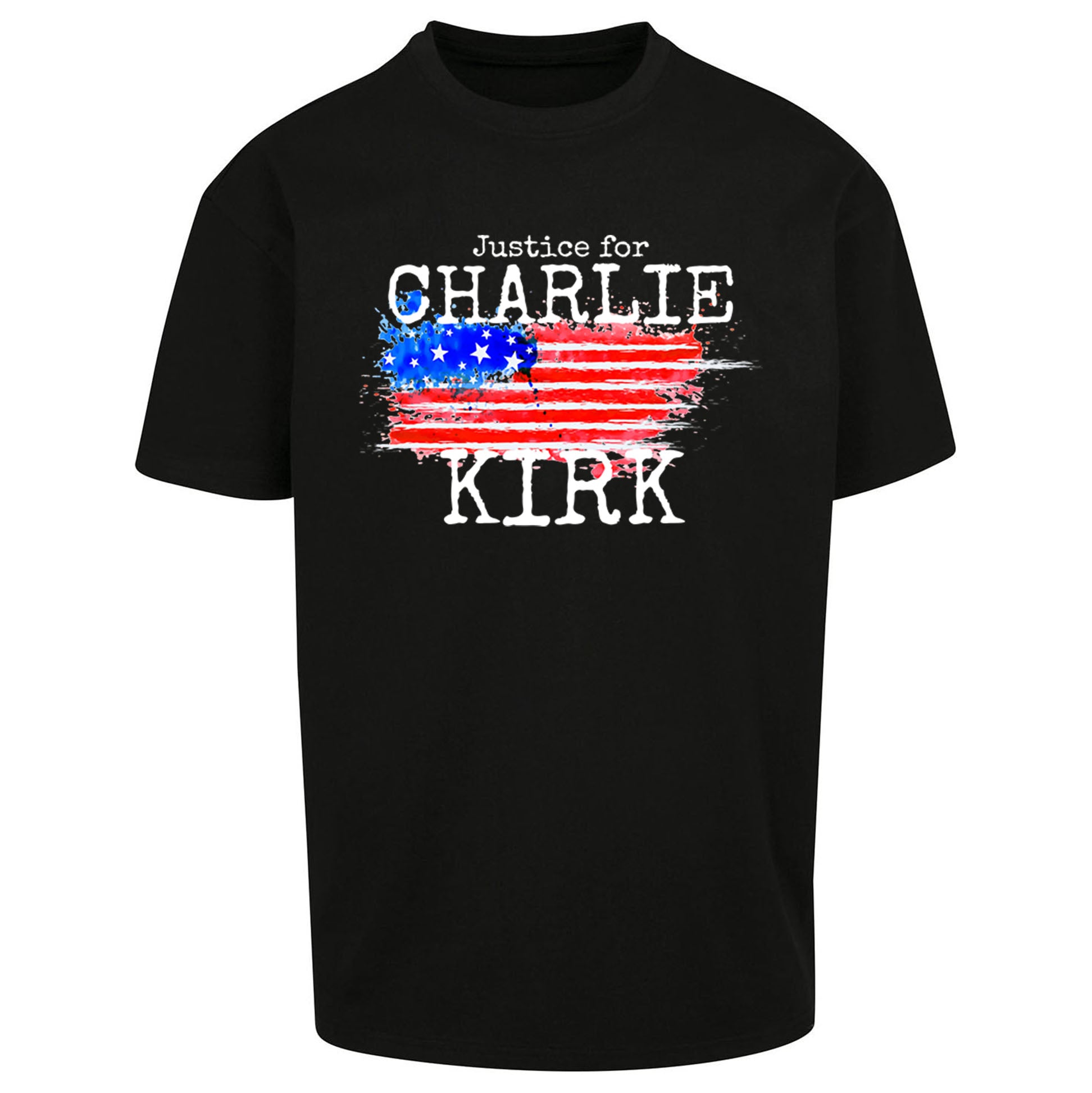 Justice For Charlie Kirk Oversized T Shirt