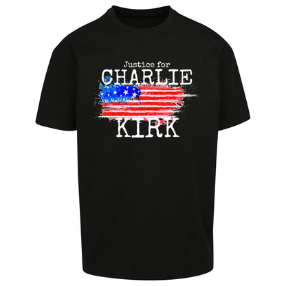 Justice For Charlie Kirk Oversized T Shirt