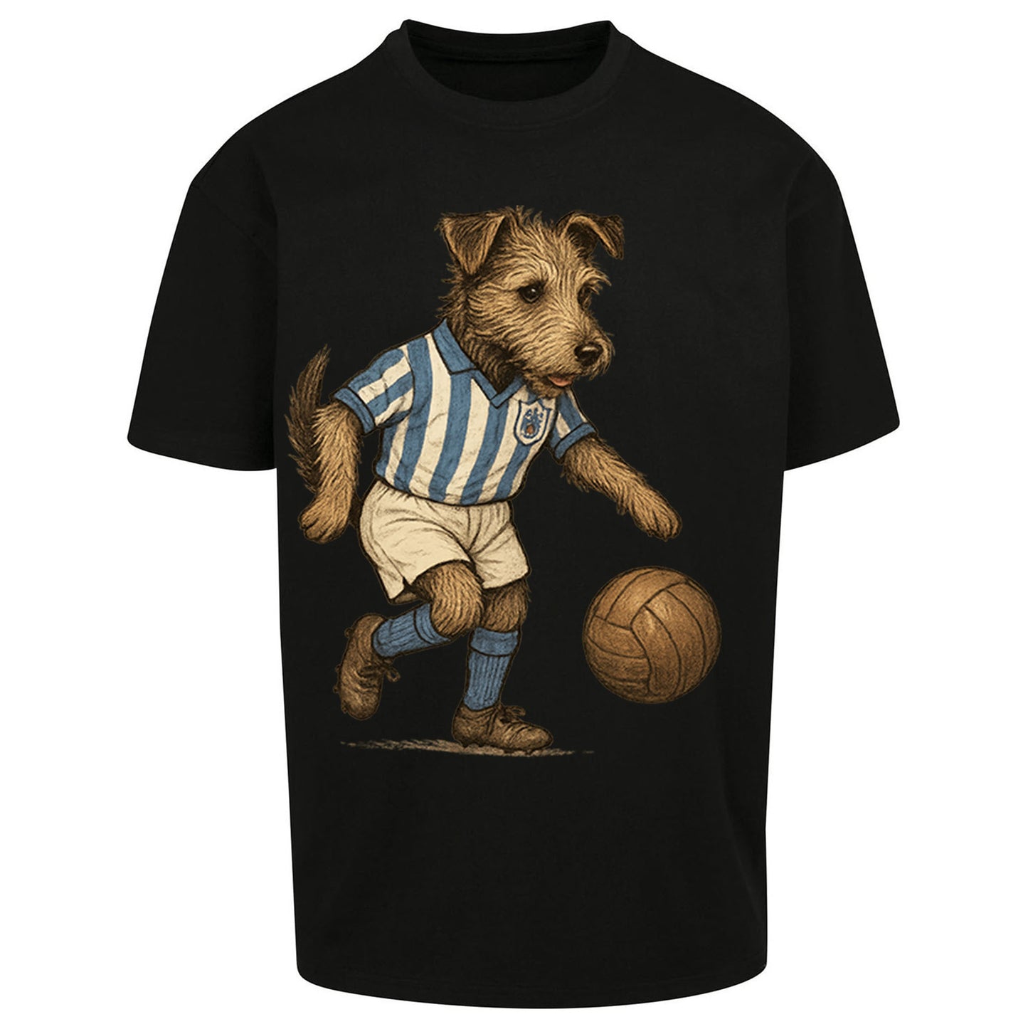 Retro Huddersfield Town Christmas - Oversized T Shirt