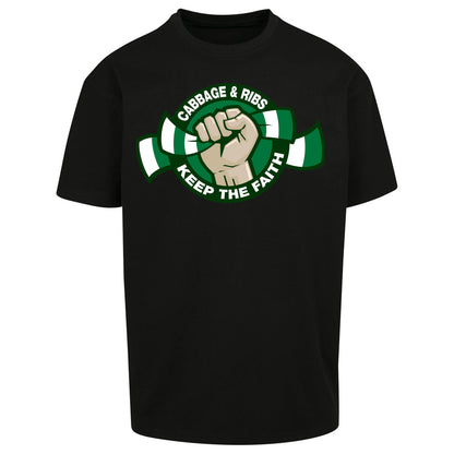 Hibernian Fans Football Oversized T Shirt
