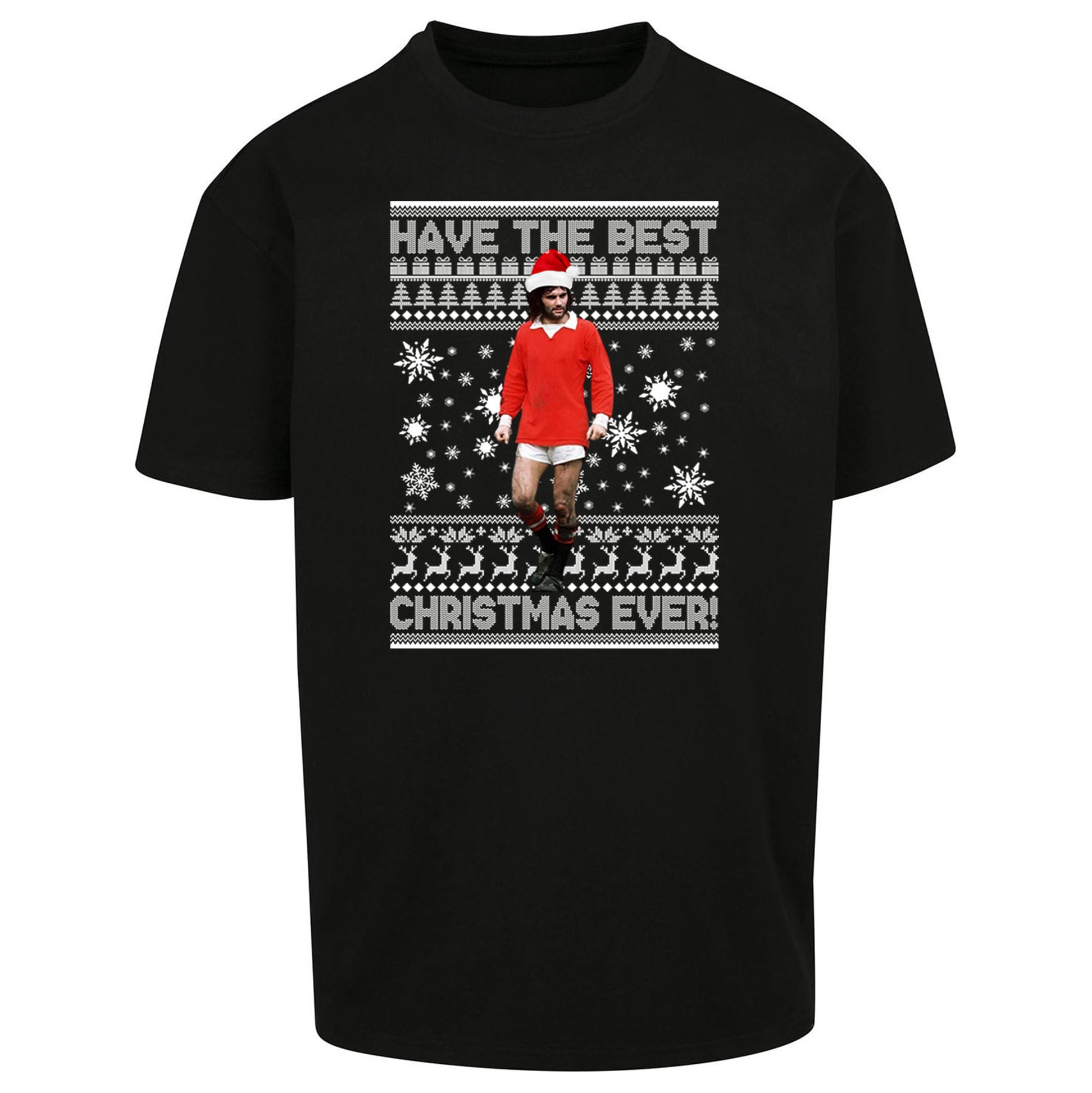 Christmas George Best Oversized T Shirt
