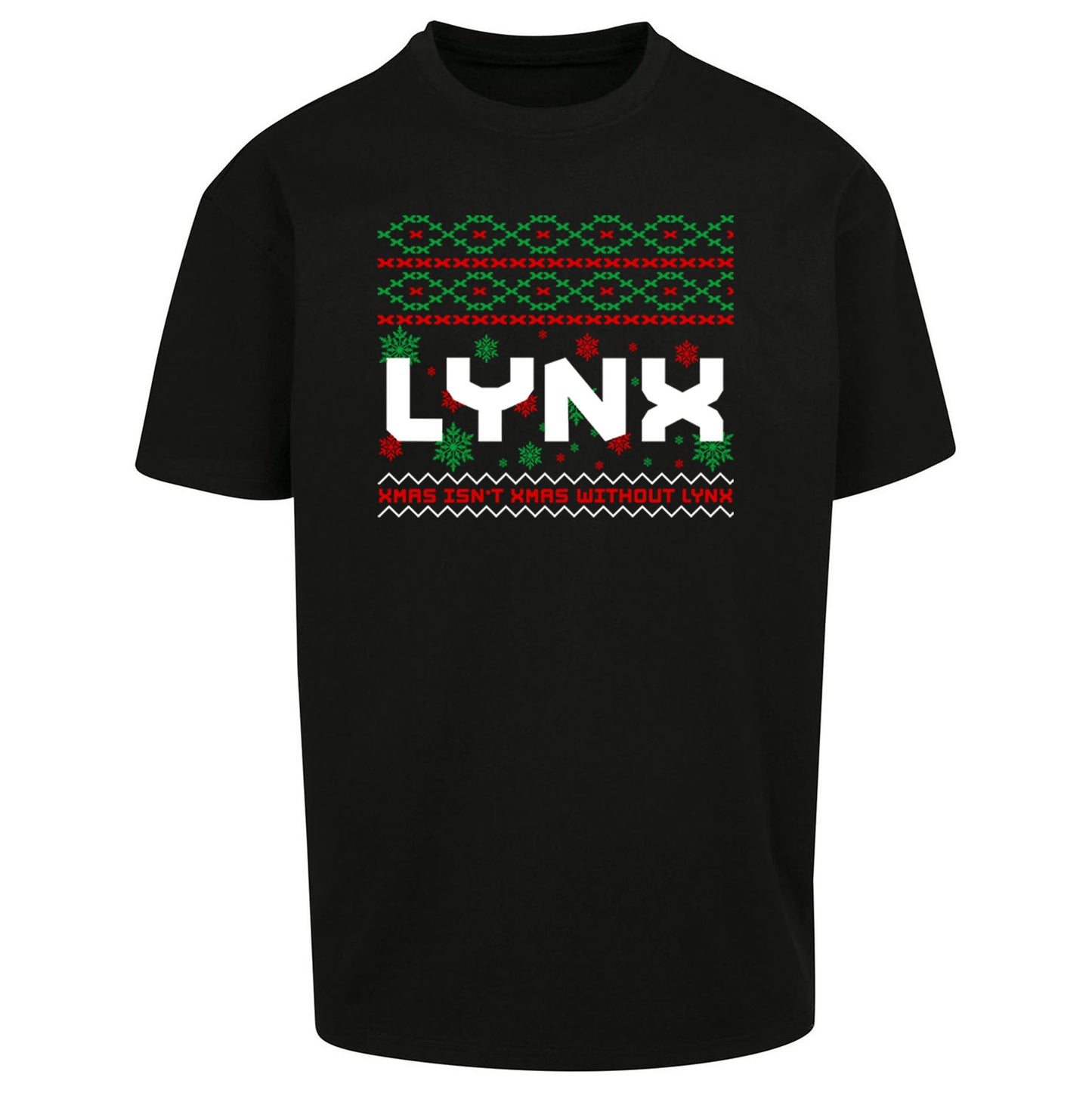 Lynx Christmas Oversized T Shirt