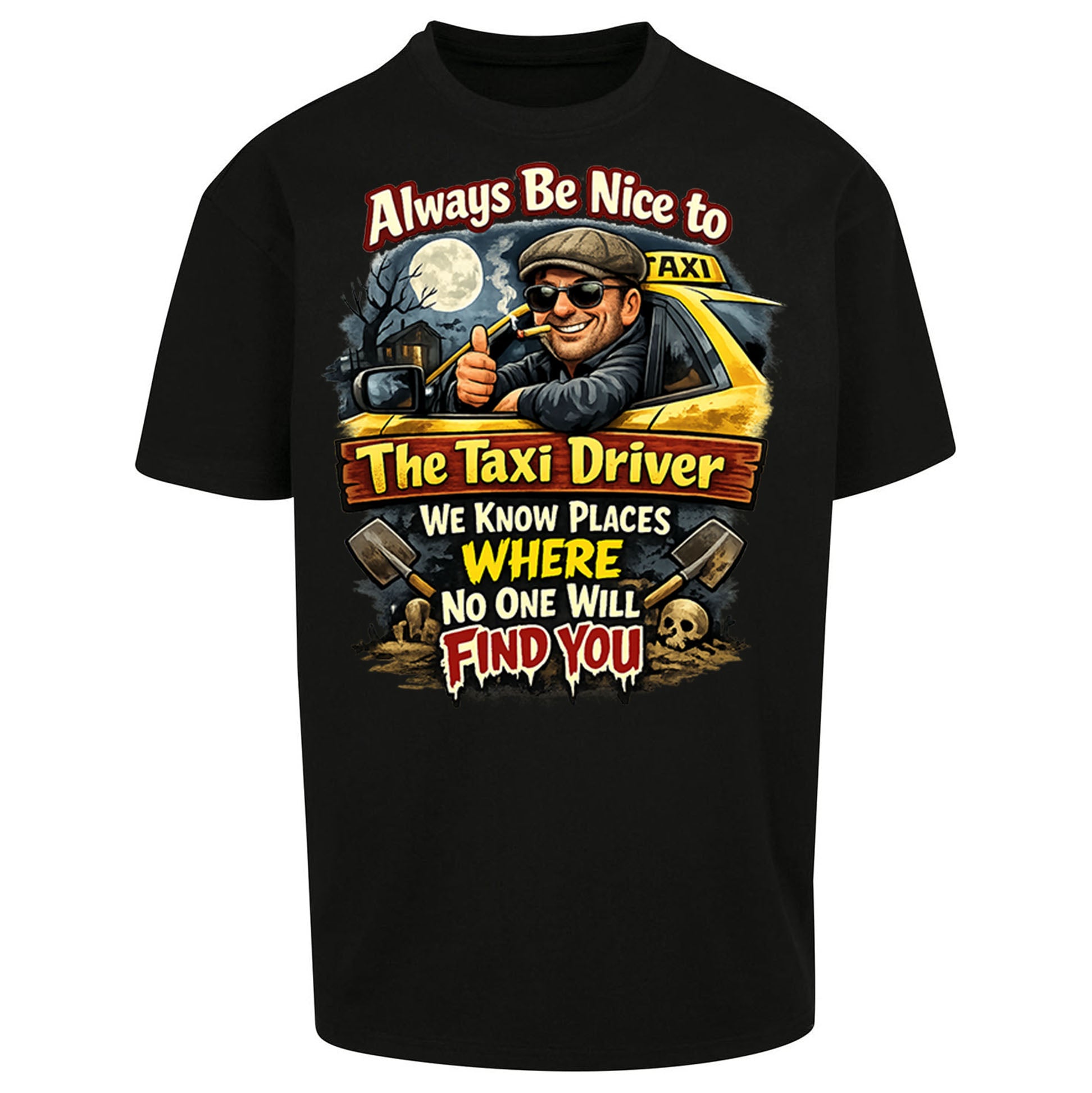 Taxi Driver Oversized T Shirt