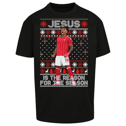 Nottm Forest FC Christmas Oversized T Shirt