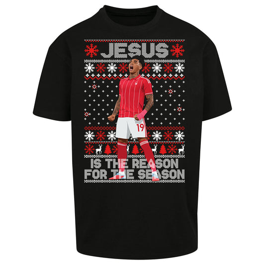 Nottm Forest FC Christmas Oversized T Shirt