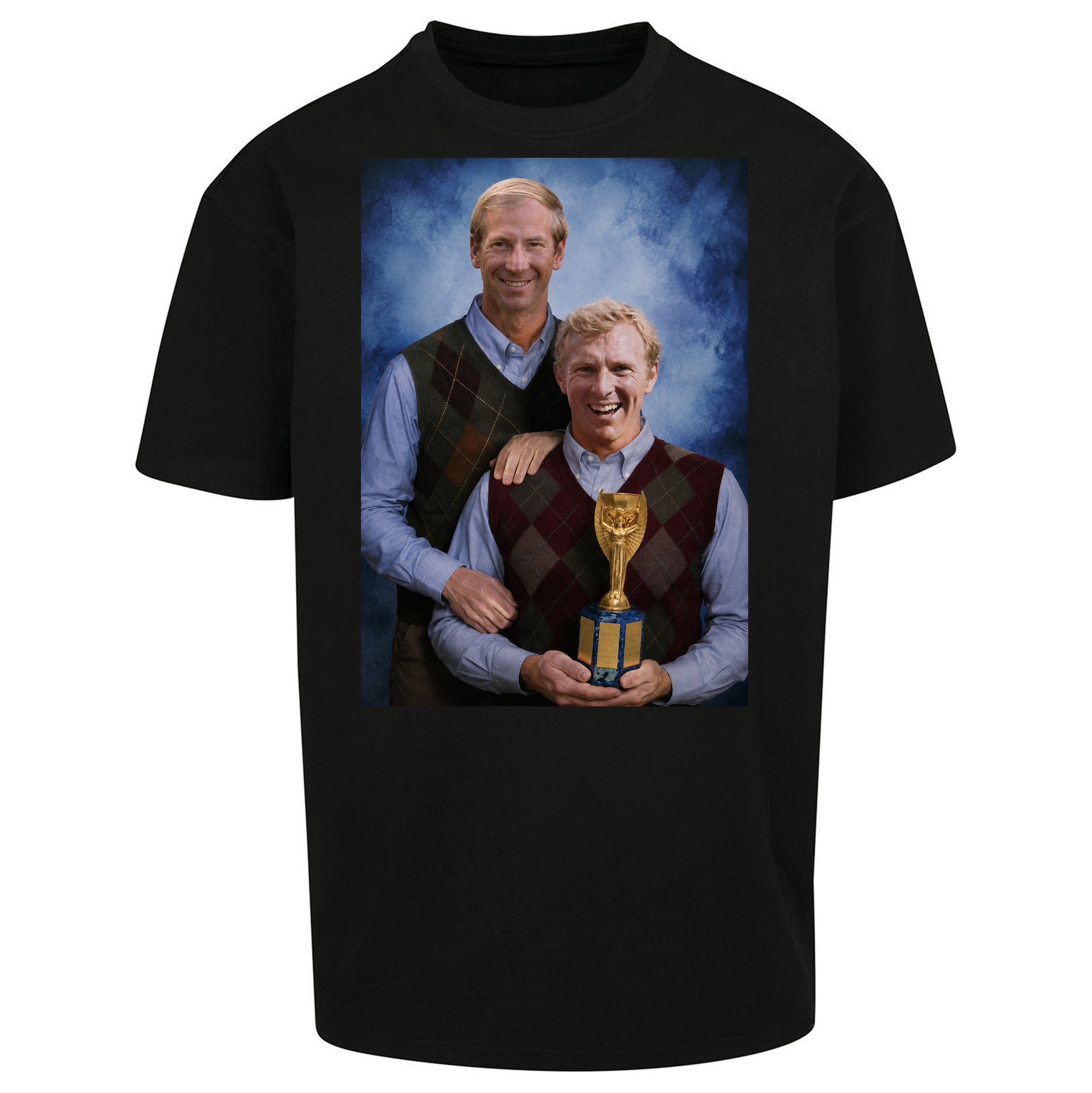Bobby Moore Bobby Charlton Step Brothers Style England 1966 Oversized T Shirt