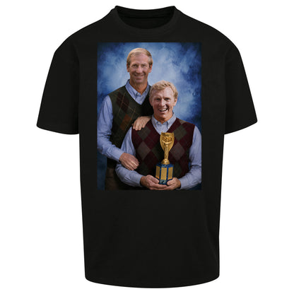 Bobby Moore Bobby Charlton Step Brothers Style England 1966 Oversized T Shirt