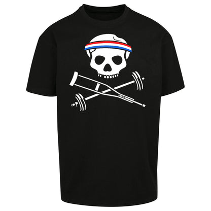 Johnny Crutch Barbell and Bones Oversized T Shirt