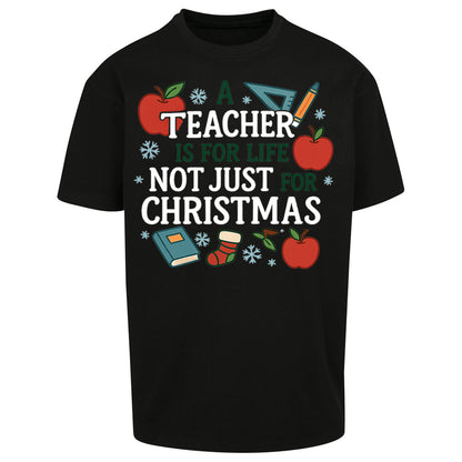 Teacher Christmas Oversized T Shirt
