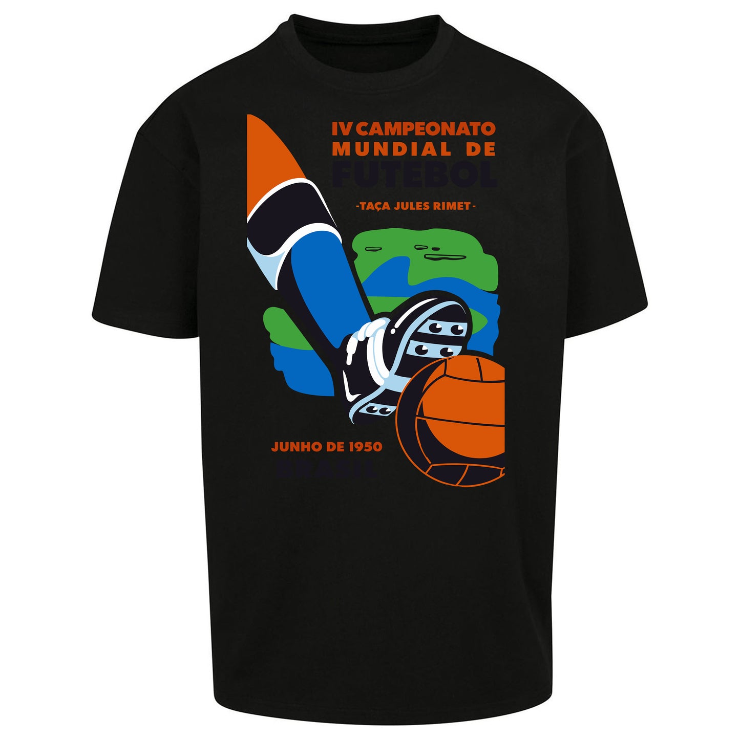 Brasil 1950 Retro World Cup Oversized T Shirt