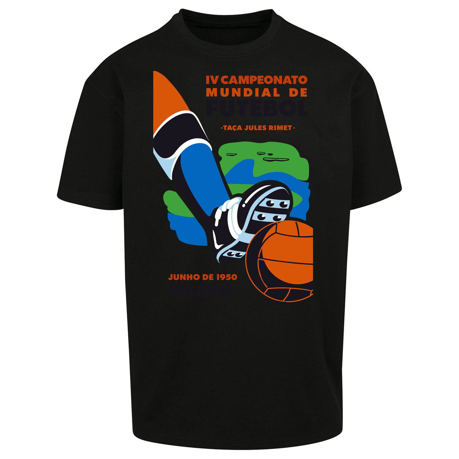 Brasil 1950 Retro World Cup Oversized T Shirt