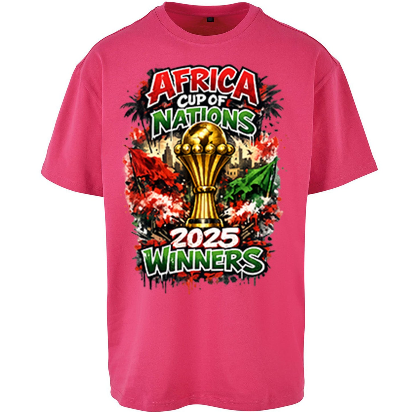 Morocco Africa Cup Of Nations Winners 2025 Oversized T Shirt