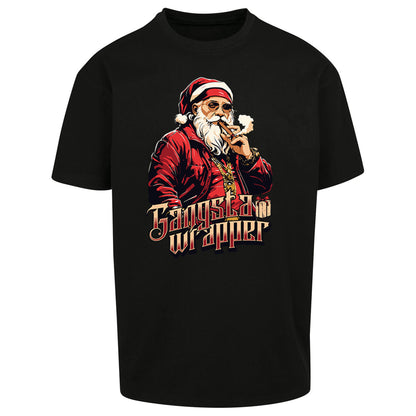 Santa Claus Gangster Oversized T Shirt
