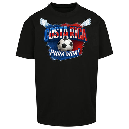 Costa Rica Retro World Cup Oversized T Shirt