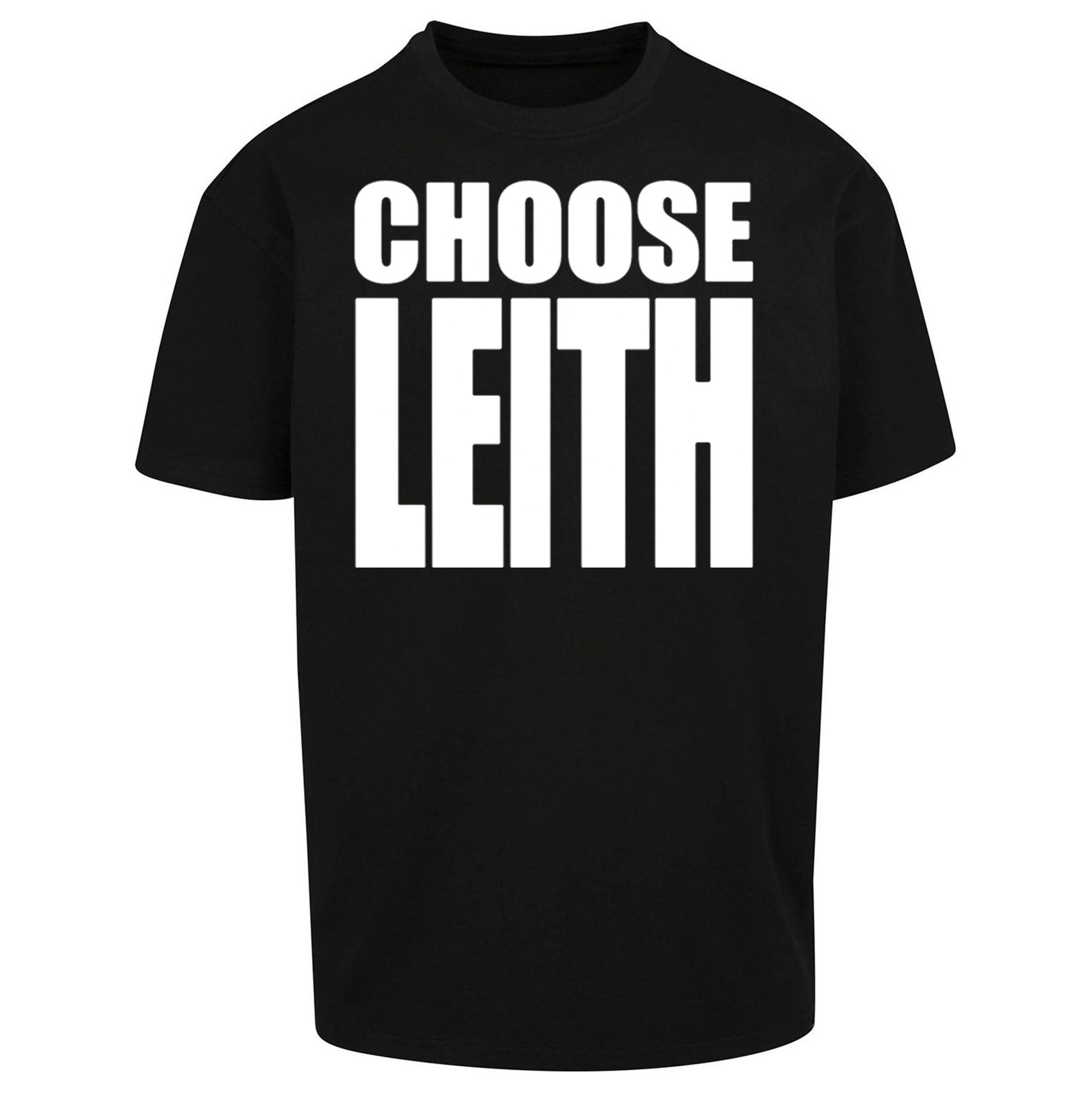 Hibs FC Choose Leith Football Oversized T Shirt