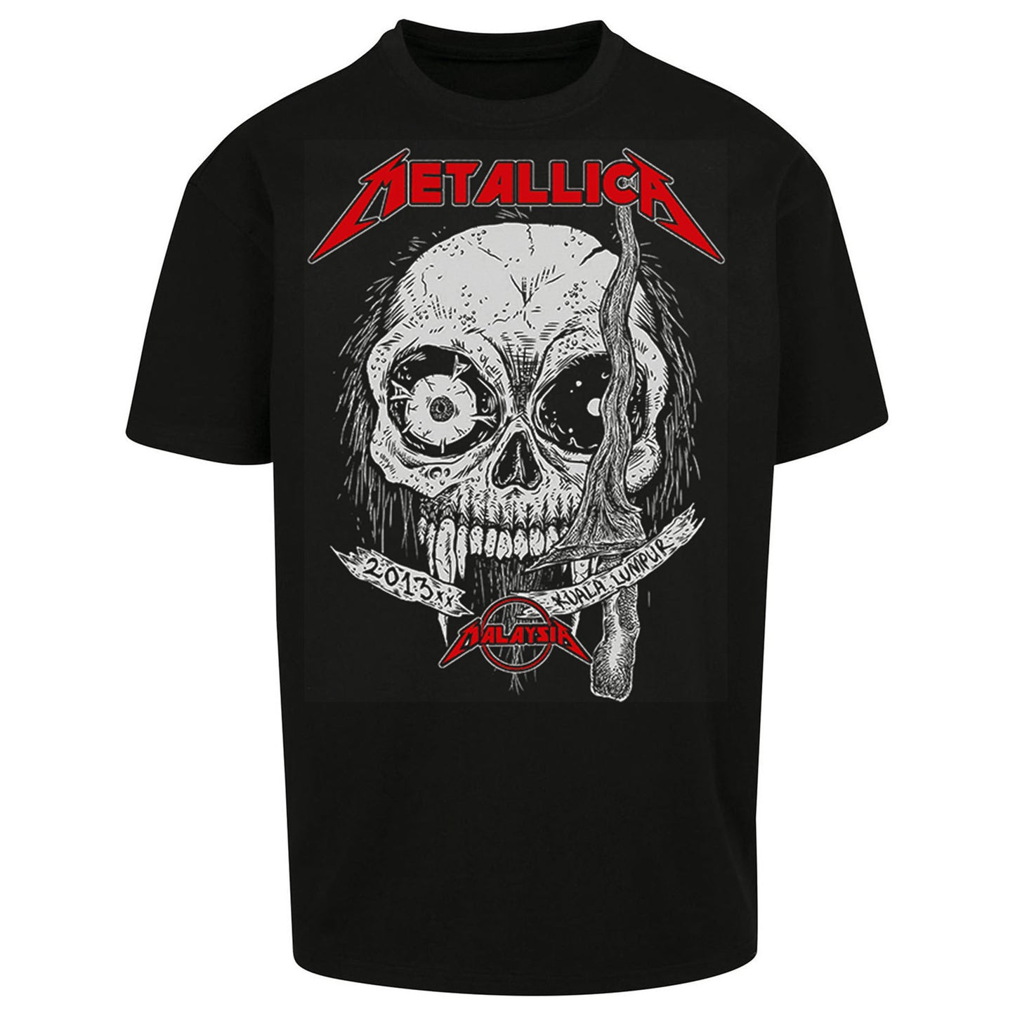 Metallica 2013 Kuala lumpur Oversized T Shirt