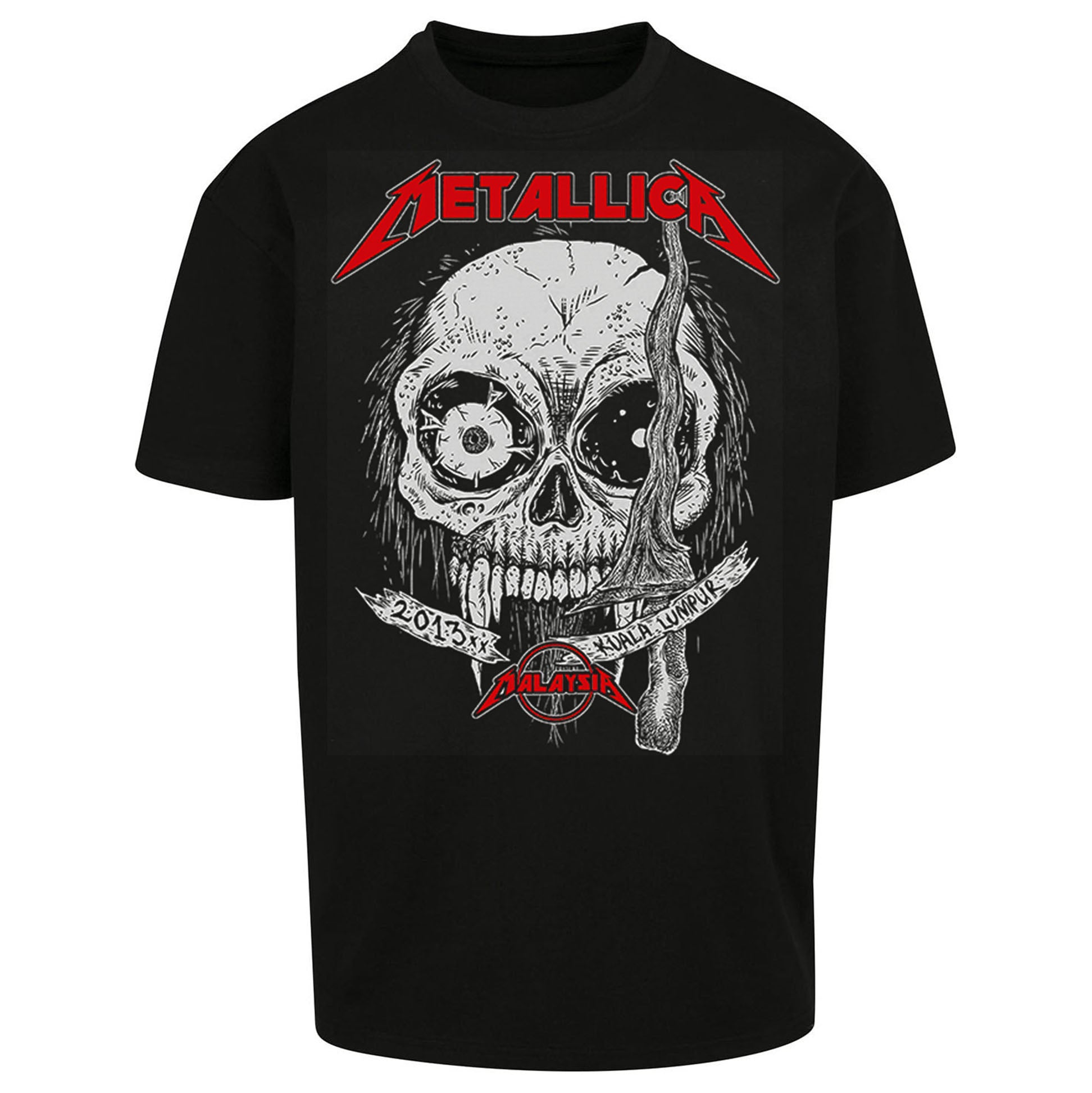 Metallica 2013 Kuala lumpur Oversized T Shirt