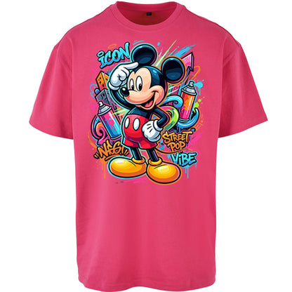 Graffiti Mickey Oversized T Shirt