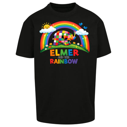 Elmer And The Rainbow Oversized T Shirt 