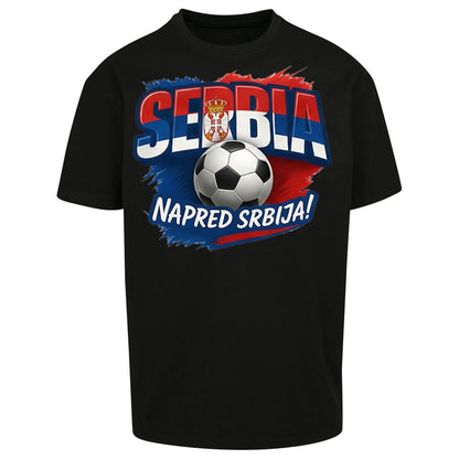 Serbia Retro World Cup Oversized T Shirt