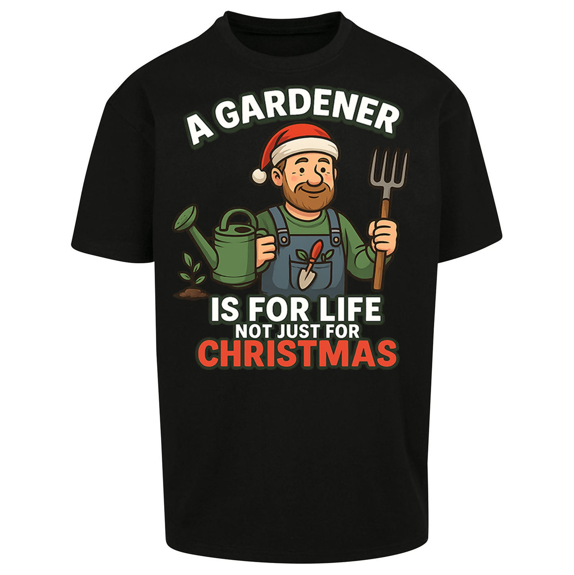 Gardener Christmas Oversized T Shirt