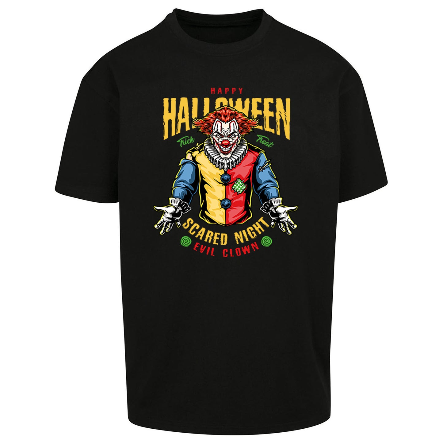 Halloween Clown Oversized T Shirt