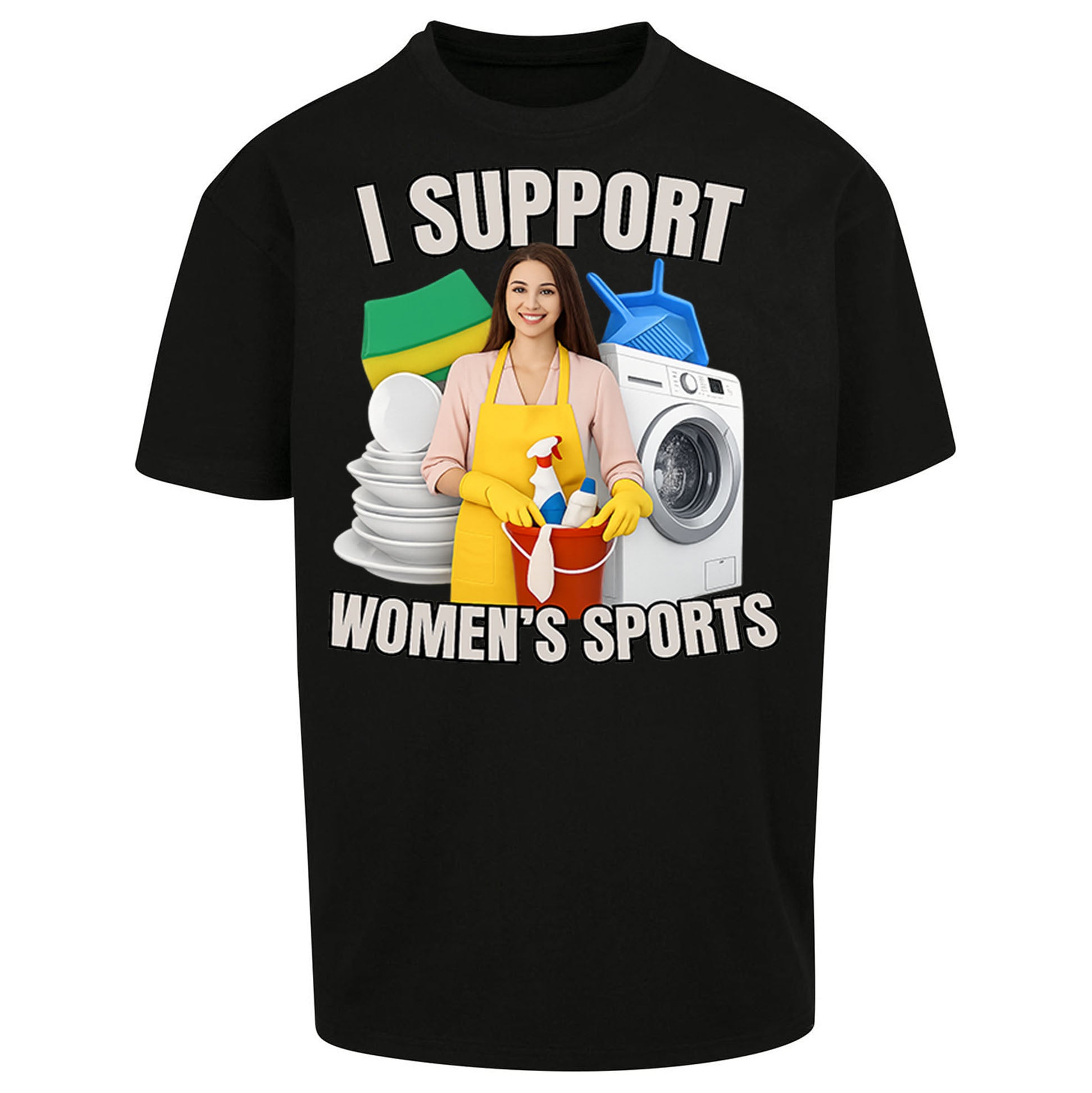 I Support Women's Sports Oversized T Shirt
